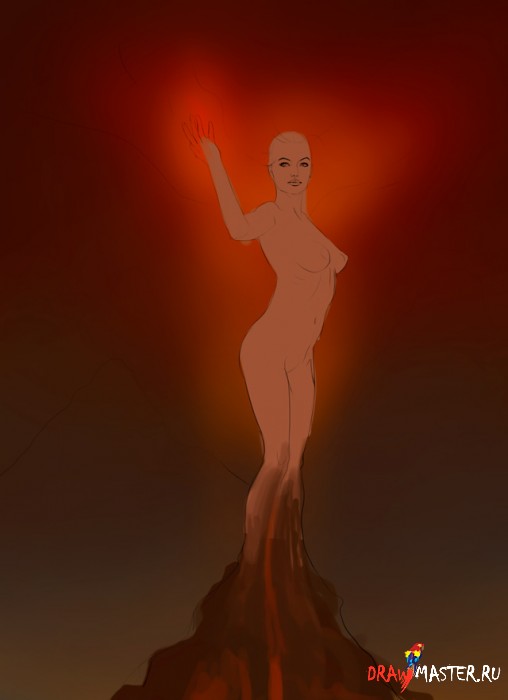 Как нарисовать богиню огня Фотию (Fotia)