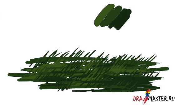 Мини-урок по рисованию Травы