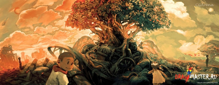Как нарисовать иллюстрацию «Рай захламленного Дерева»