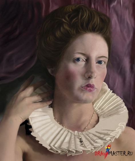 Как нарисовать портрет королевы Елизаветы Тюдор