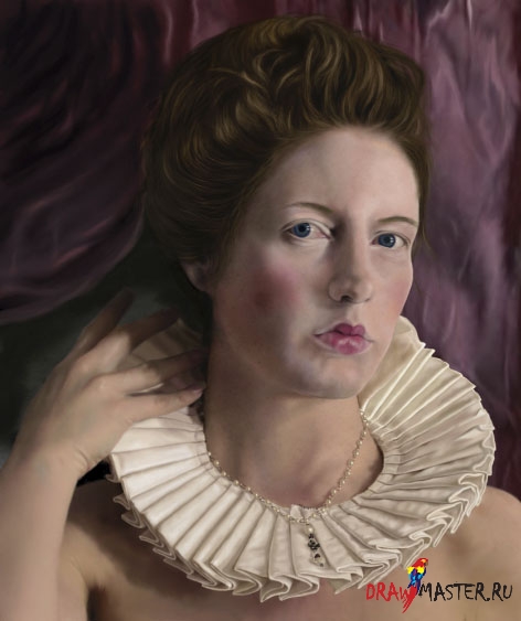 Как нарисовать портрет королевы Елизаветы Тюдор