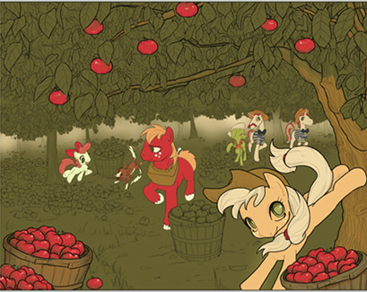 Как создать Осеннюю композицию с лошадками My Little Pony
