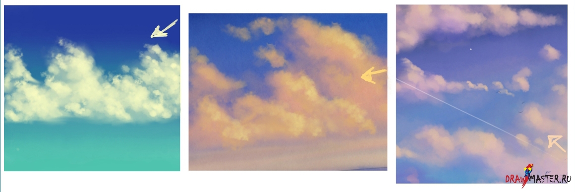 Облака рисунок легкий - 64 фото